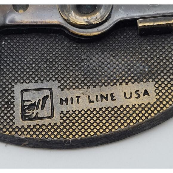 Vintage James River Tissue Papermakers Metal Employee Belt Buckle Hit Line USA - Picture 4 of 8